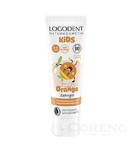 ロゴナ キッズはみがきジェル ファニーオレンジ 75ml